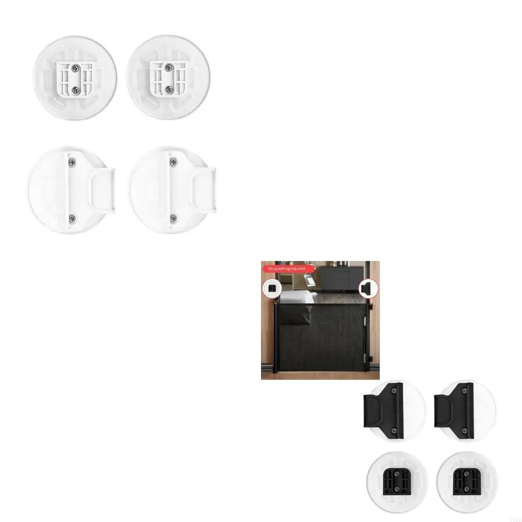 

Wide Retractable Pet Gate Part Wall Mounting Hardware Brackets Screws Fixing Base Plate Hook For Home Safety L8RB