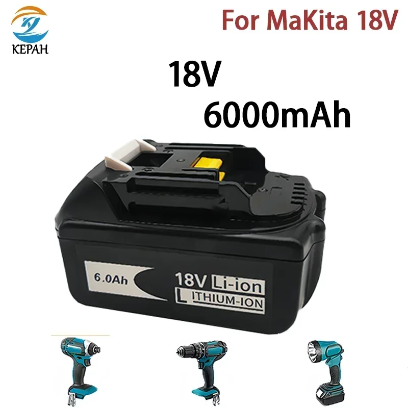 

For Makita 18V Battery 6000mAh Rechargeable Power Tools Battery 18V makita with LED Li-ion Replacement LXT BL1860B BL1860 BL1850