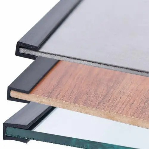 1M U 채널 고무 씰 스트립(1개) - 문/창문용 방수 방음, 0.5~13mm 유리/금속/목재용 가장자리 보호대