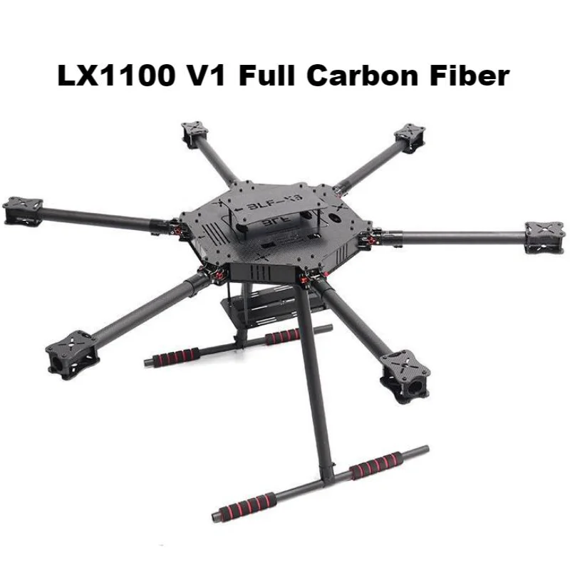 โครงโดรน Rctosky Pixhawk PX4 LX1100 V1/V2 ทำจากคาร์บอนไฟเบอร์ทั้งหมด ขนาด 1100 มม. แบบหกใบพัด พร้อมตัวควบคุมการบิน