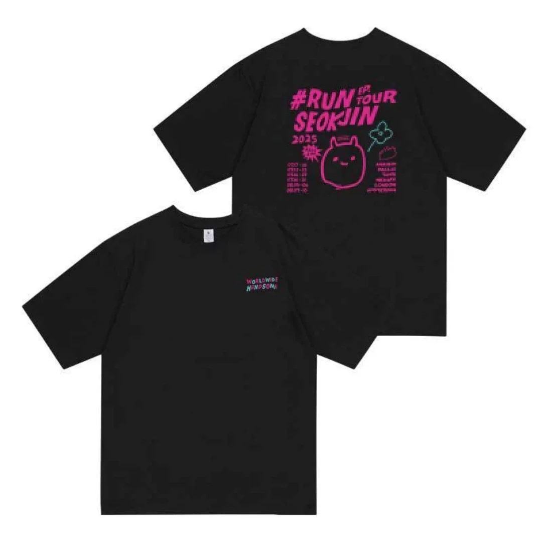 Jin Runseokjin Tour T Shirts Korean idol style T-shirt Kpop Fashion T-shirt cotton Men's T-Shirt Kid's Clothing Tee Y2k Woman - view 3