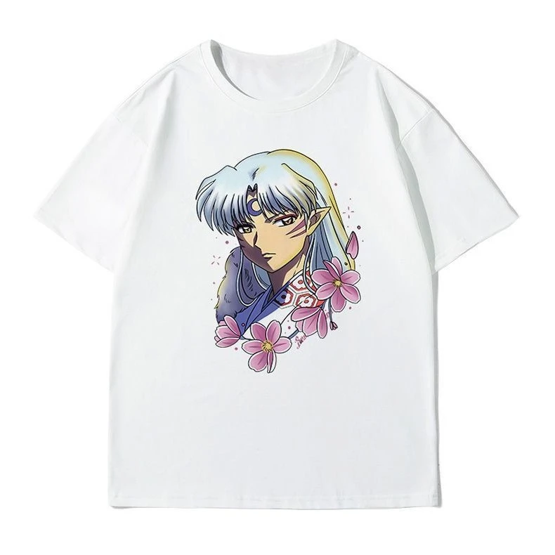 

Inuyasha Joint T-shirt Men's and Women's Cartoon Animation Peripheral Clothes Killing Maru Tide Brand Couple Short Sleeves