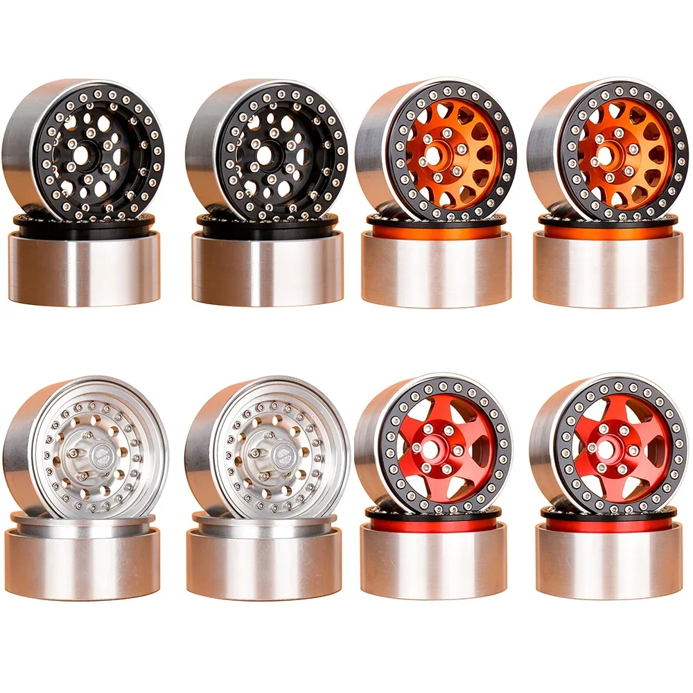 

4 шт. 1,9 дюйма металлический сплав Beadlock колесный обод радиоуправляемая модель автомобильная шина 1/10 гусеничная машина модернизация для TRX4 SCX10 YIKONG Axial