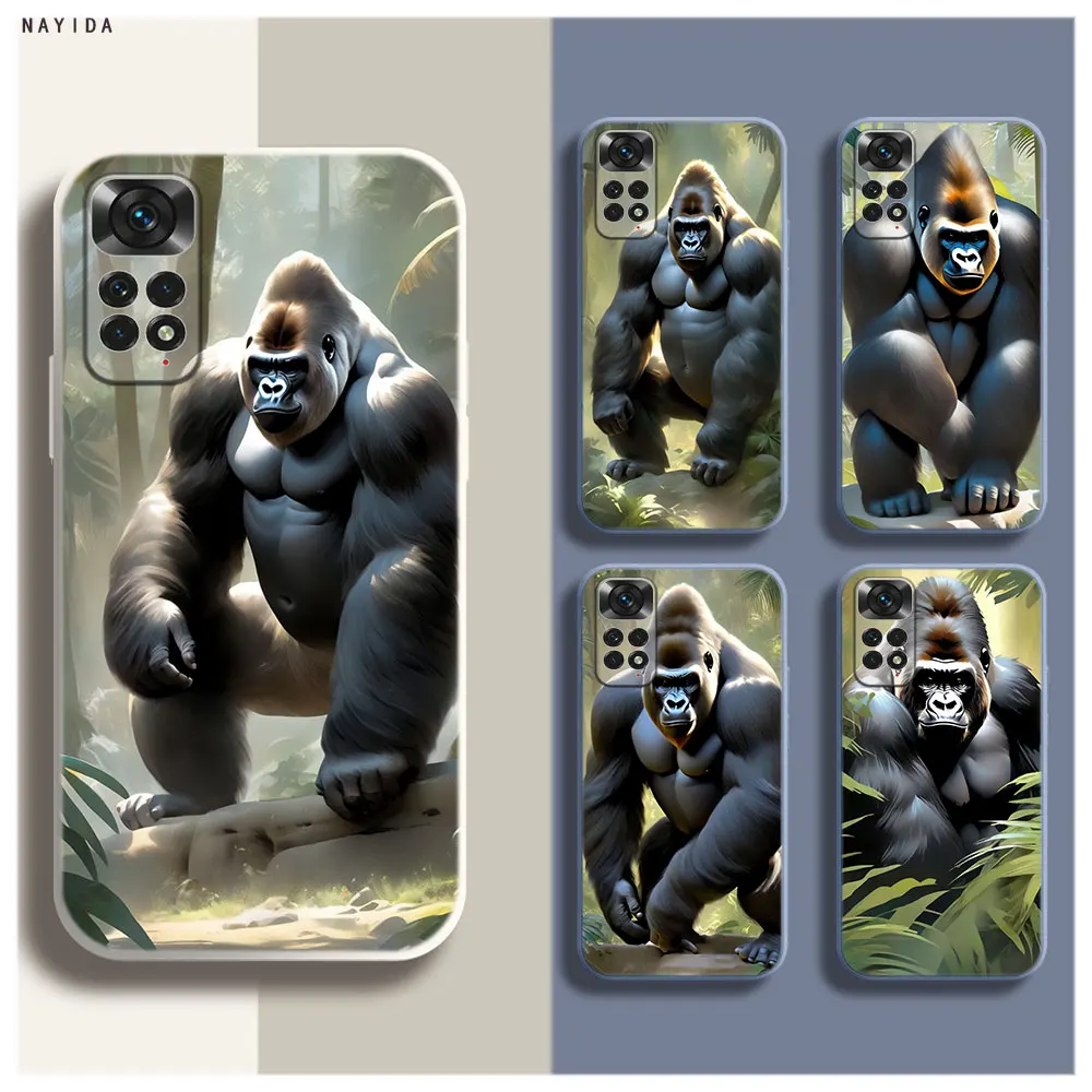 Soft Silicone Phone Case For Xiaomi Redmi Note 12 11 12S Pro Plus 12c 11a 4G 5G Original Cover gorilla