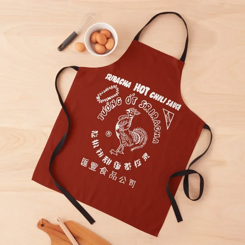 Sriracha Hot Sauce Apron Useful Things For Kitchen Kitchen Accessories 2022 Cute Kitchen Chef Uniform Apron