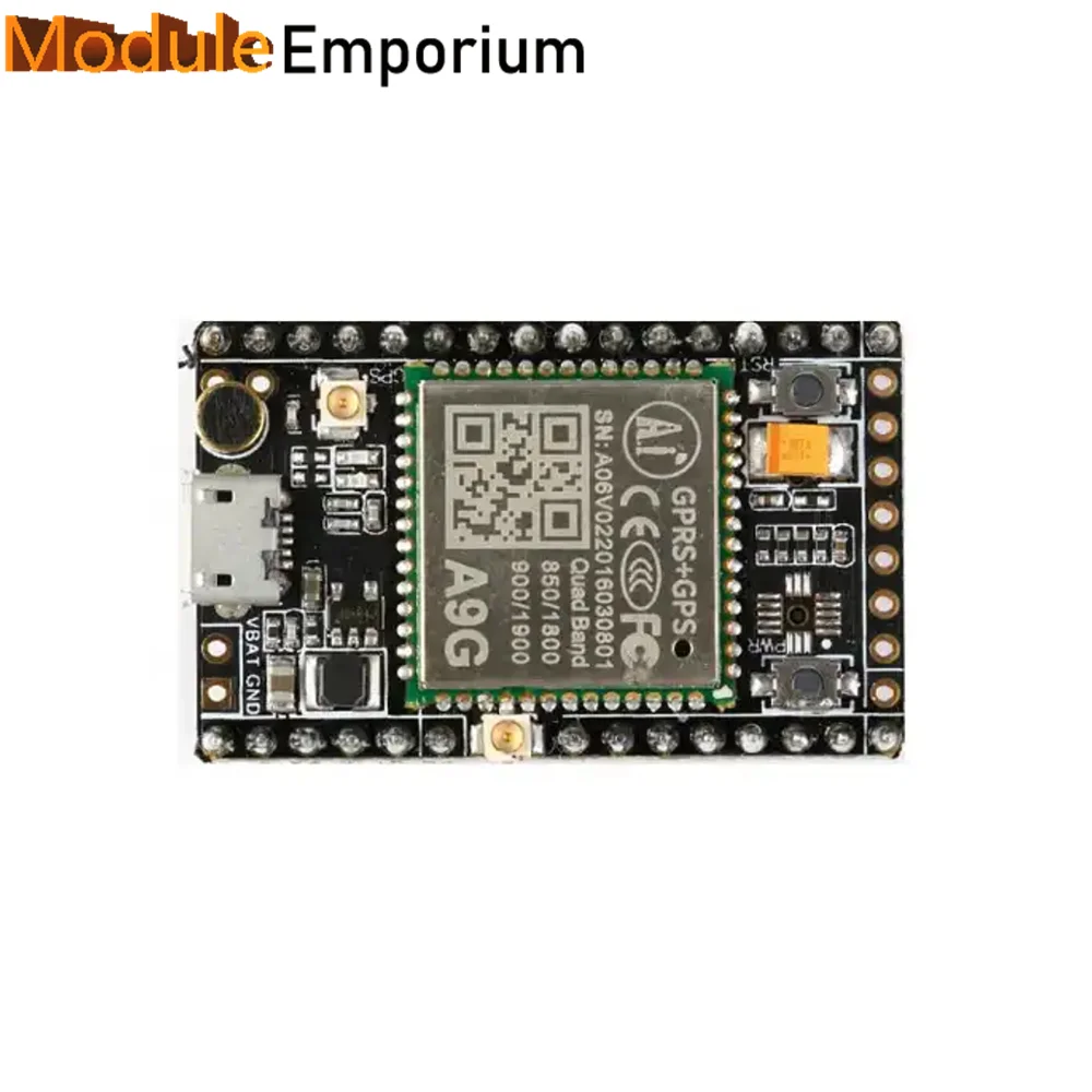 

GPRS GPS Module A9G Core Board Module Pudding Development Board SMS voice Wireless Data Transmission IOT with Antenna GSM