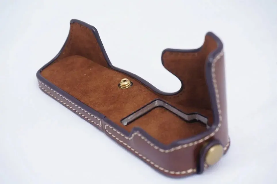 E-M5II чехол-сумка для камеры из искусственной кожи для Olympus EM5II EM5 MarkII, чехол из искусственной кожи с отверстием для батареи