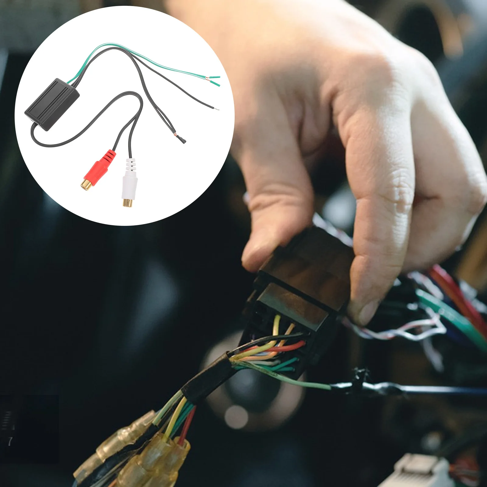 

Premium Stereo Audio Cable For Car Subwoofer Replacement Durable Wire Adapter Reliable Signal Transmission Long Flexible Length