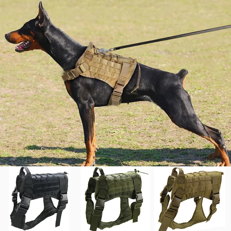 Nylon waterproof dog clothes tactical K9 explosion-proof dog vest war dog pets clothes for medium large dogs M/L/XL dog supplies