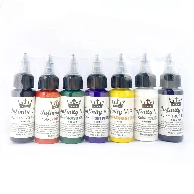 Tintas de pigmento de tatuaje profesional, maquillaje semipermanente de seguridad, suministros de pinturas de tatuaje para arte de belleza corporal, 30ML por botella, 1 ud.