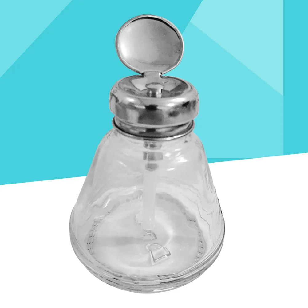 Butelka z pompką do zmywacza do paznokci 150ml, zamykana, pusta, do rozdzielania opakowań, przenośna butelka z pompką do przechowywania płynów do paznokci.