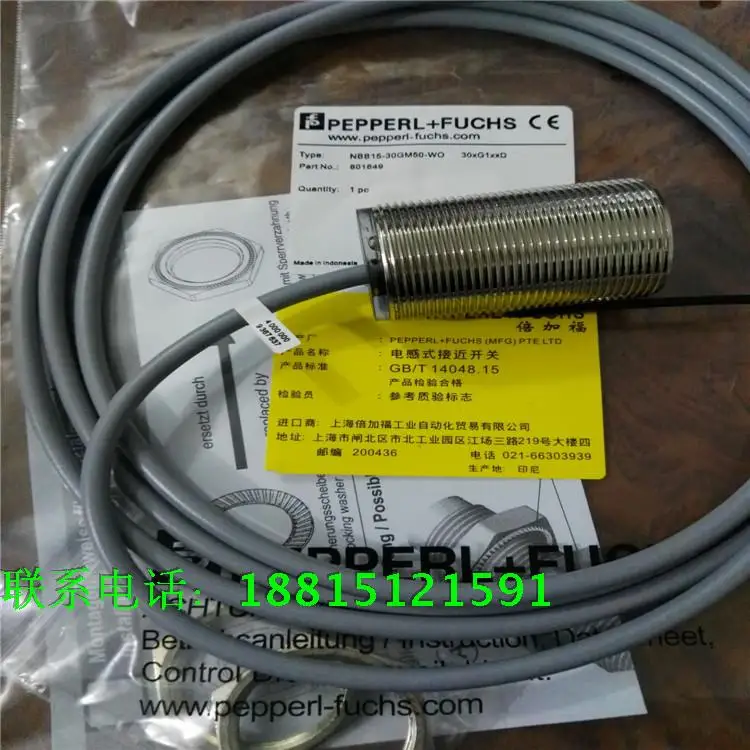 NBB15-30GM50-WO  NBB15-30GM50-WS  NBB15-30GM60-WO  NBB15-30GM60-WS P&F Proximity Switch Sensor   New High-Quality