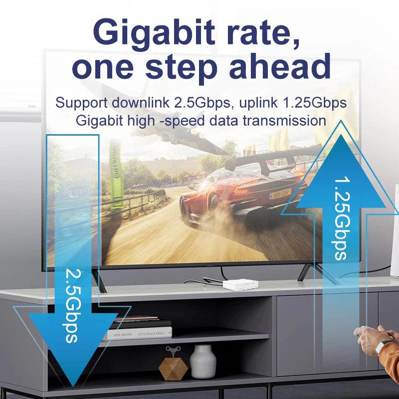 ONTi-XPON 1GE ONU Adaptive EPON GPON OLT,FTTx Gigabit Web Termnal Modem,SC, UPC 1000M, Support DHCP, PPPOE, Static IP, TR069