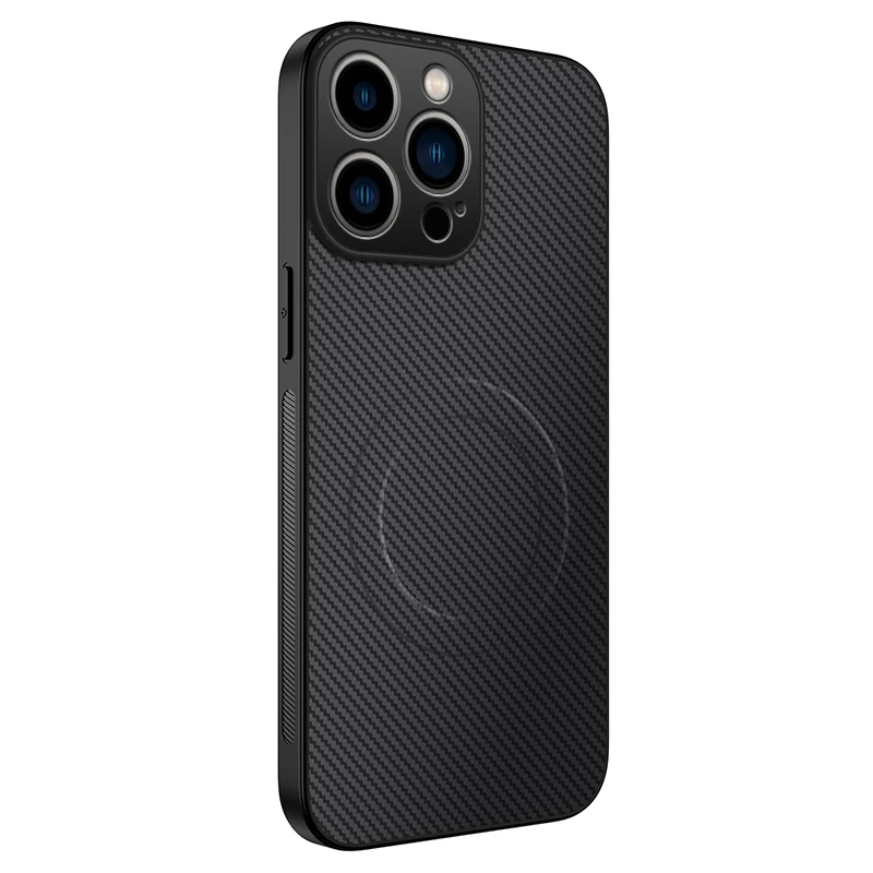 Magnetic Phone Case For iPhone 16 Pro Max 16e 15 14 13 12 11 For Magsafe Wireless Charging Protective Carbon Fiber Back Cover - view 6