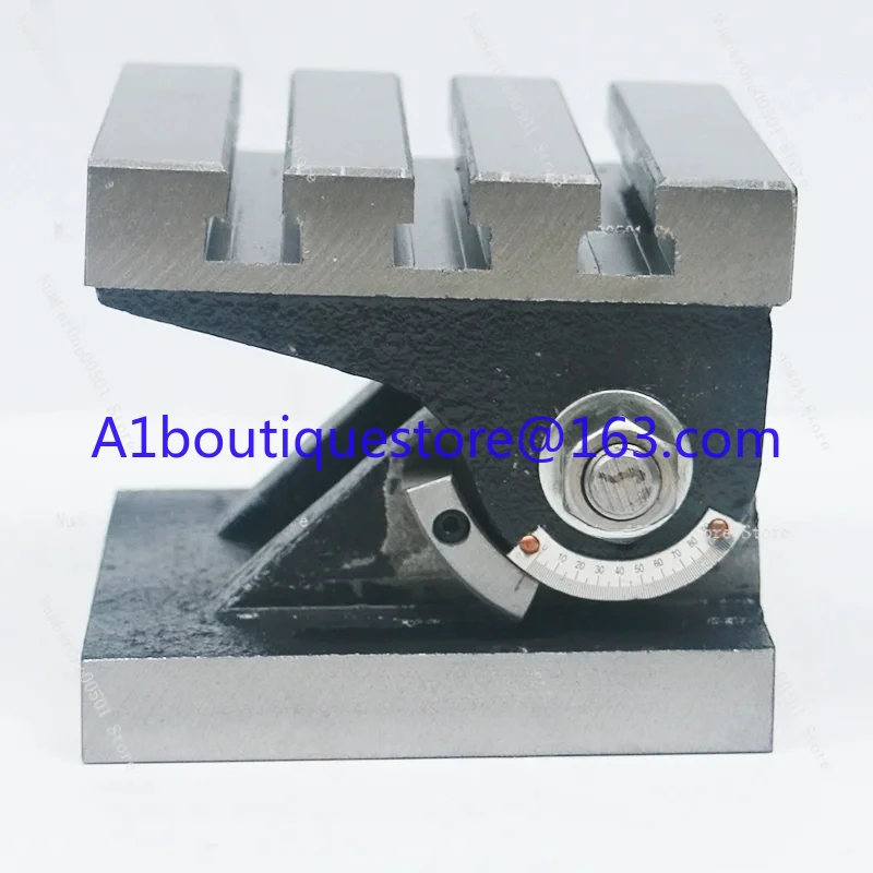 Vertical Adjustable Angle Tilt Rotation 90 Degree Table Milling Machine Drilling Machine Processing Angle Precision 6inch