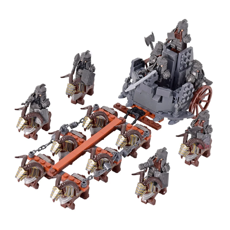 Movie Series Orc Uruk-hai Army Chariot Legion lotr Action Figures Bricks Doll Assemble Building Blocks MOC DIY Toys for kid gift