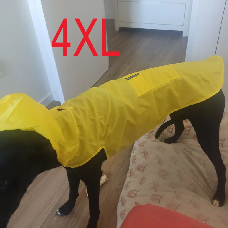 Reflective Hooded Dog Raincoat Waterproof Lightweight Pet Rain Jacket S-6XL For S/M/L Dogs Puppy Outdoor Walking Rain Coat