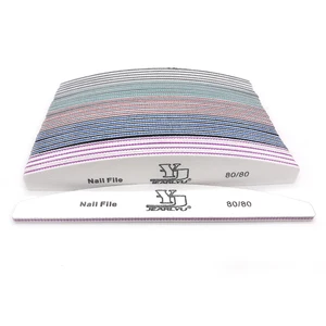 Professional nail sandpaper, set of 5 parts, sandpaper, buffer, manicure tool, mix color, 80/100/150/180/240 grain 8 Main Sales Sandpaper Polytor Nail - №7