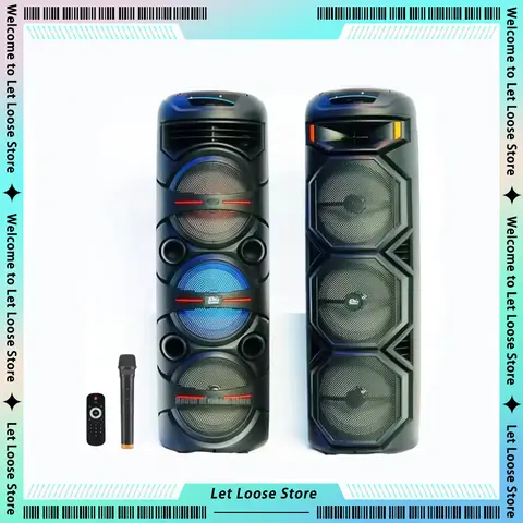 고출력 무선 블루투스 사운드 박스, 파티 DJ 무대 스피커, 야외 휴대용 파티 블루투스 스피커, ZQS8301, 88806, 40W