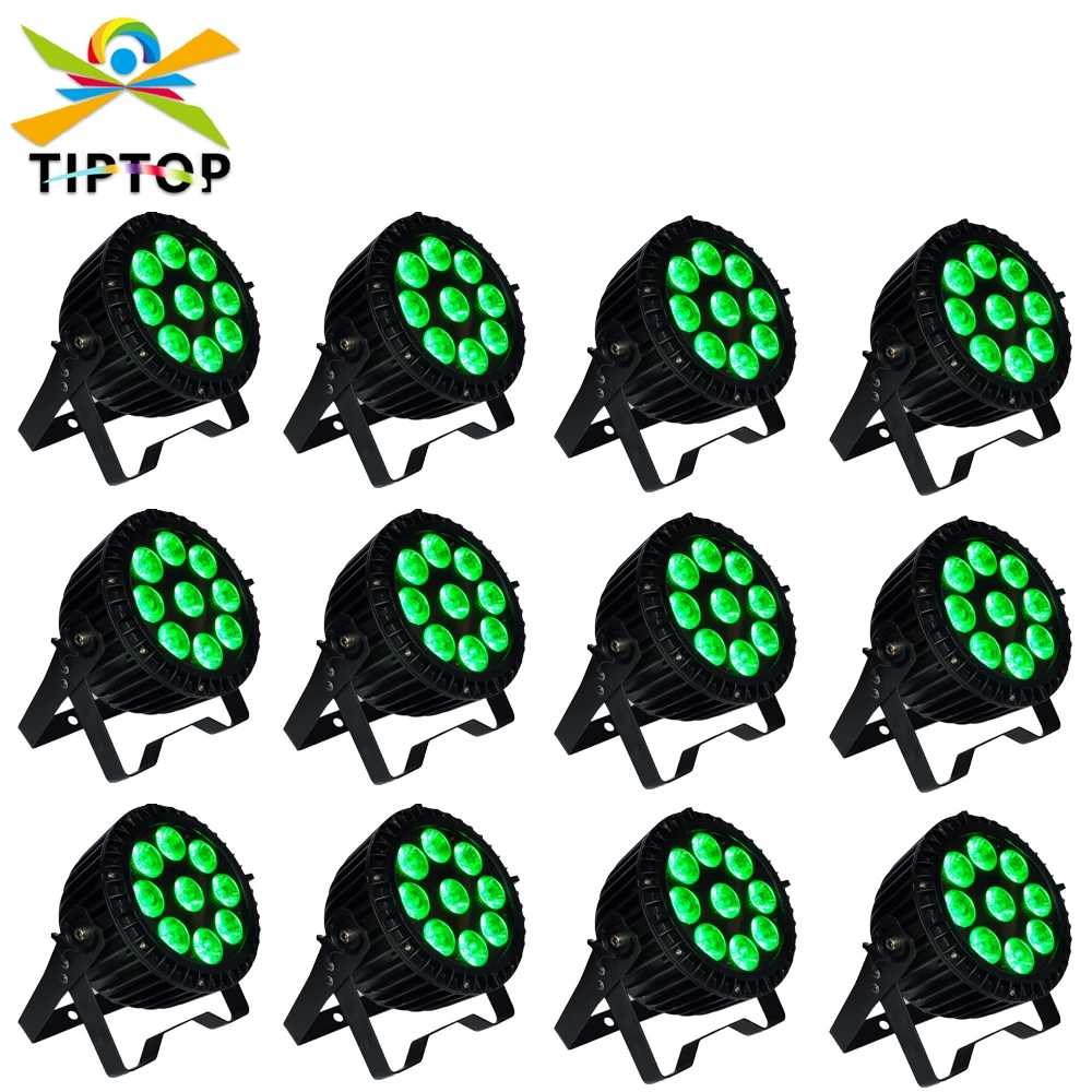 

12 Pack 9x18W RGBWA UV Led Par Light Outdoor IP65 Stage Lighting Manufacturer 6in1 Submersible LED Lights for Home and Garden