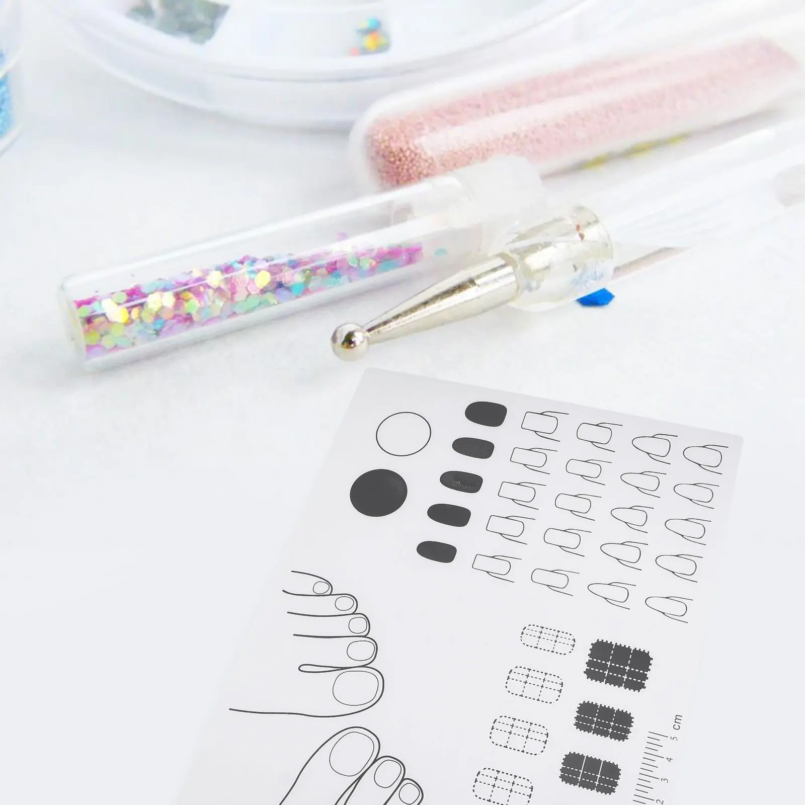 

Silicone Nail Art Mat for Practice Acrylic Manicure Skills Create Various Designs Gel Polish Hand Craft Tool Nail Tech Training