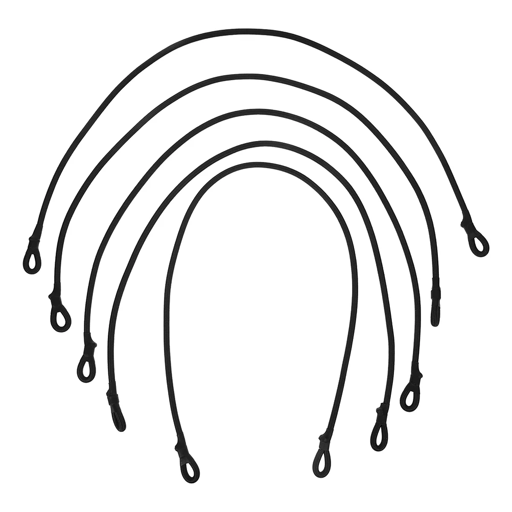 

5pcs High Elasticity Trampoline Tension Cord with Loop Ring for Trampoline Net Securing Replacement Bungee Rope for Outdoor Use