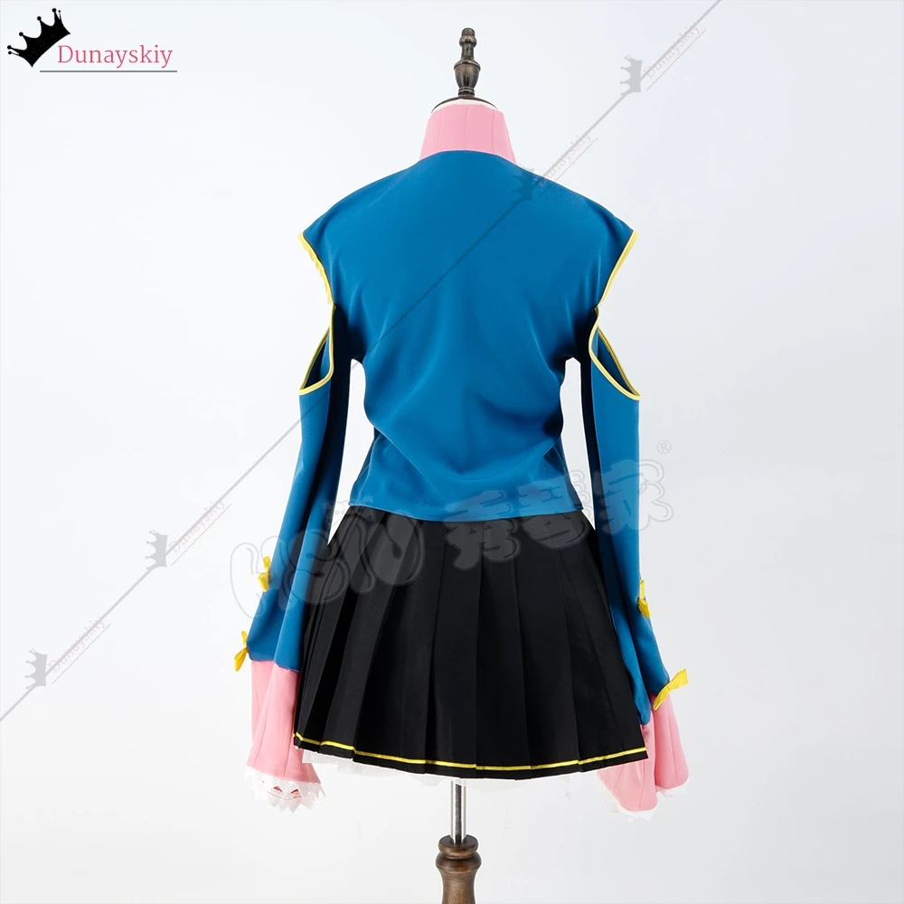 Anime Vtuber Luo Tianyi Cosplay Costume Luo Tianyi Armed Girls Uniform Women's Dresses Halloween Role-play Outfits Wig Prop Suit