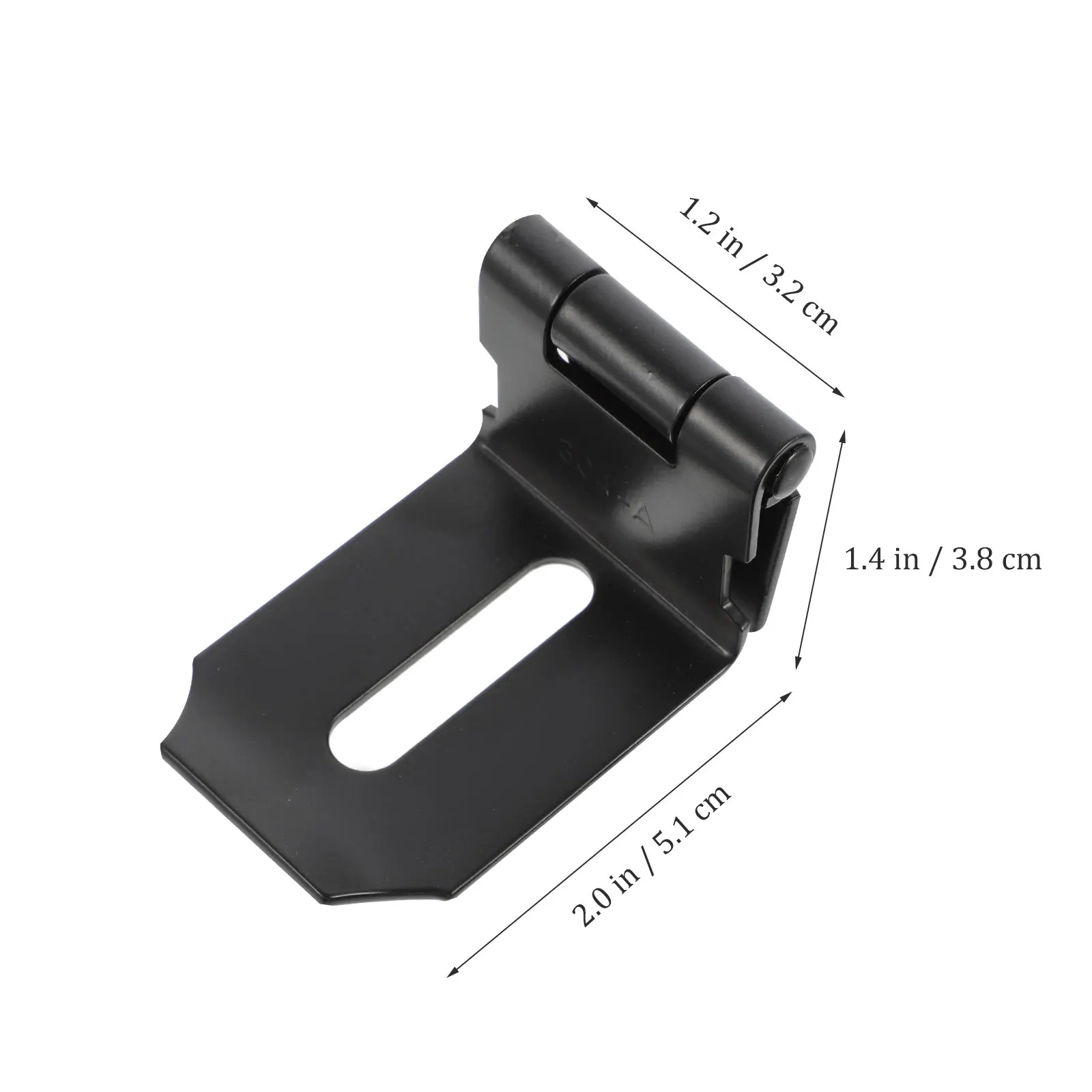 

2 Pcs Right Angle Door Knob Padlock Hasp Security Latch Cabinet Latches Stainless Steel