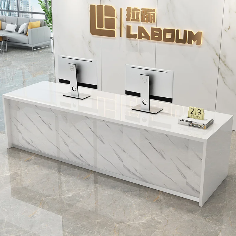 

Modern Professional Reception Desk Salon Office Luxury Cashier Reception Desk Simple Beauty Mostrador Recepcion Office Furniture