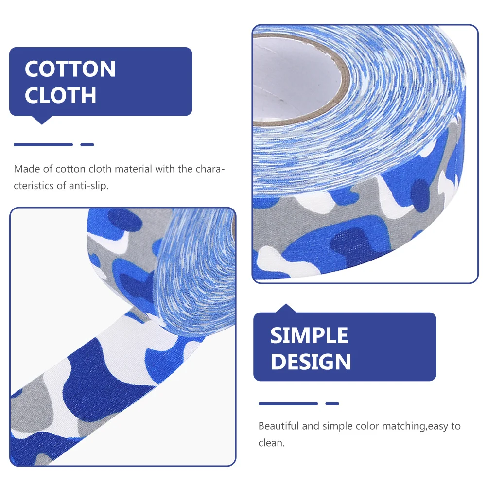 

2Pcs Professional Hockey Tape Anti-Slip Breathable Cotton Band Comfortable Overgrip Shock Absorption Wear-Resistant Portable