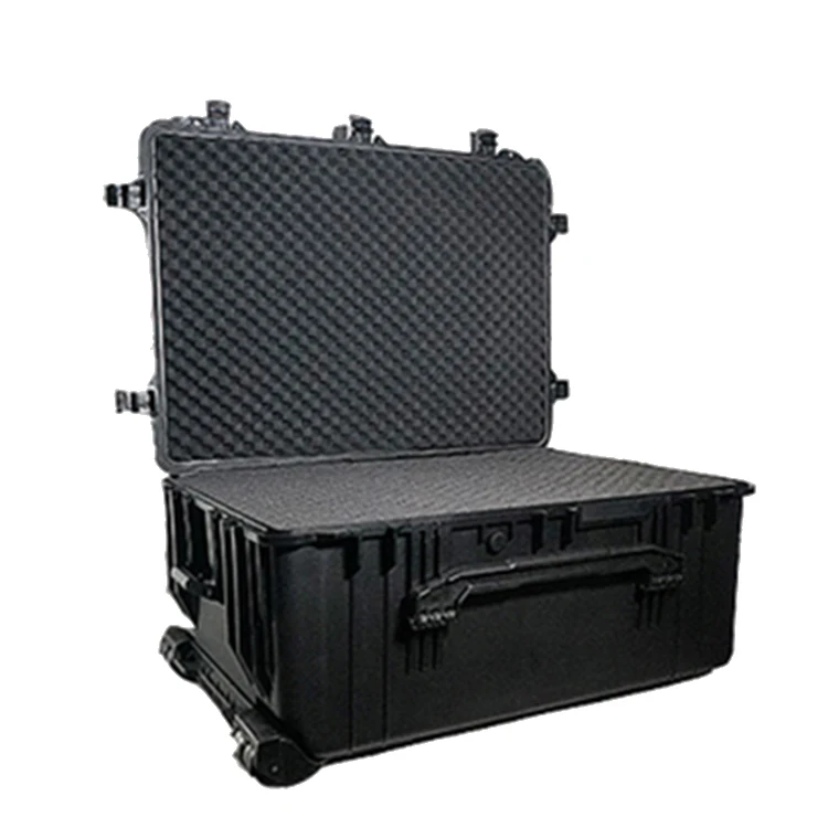 Custodia sicura con guscio rigido in plastica nera da 30 pollici RPC383 per contenere bottiglie