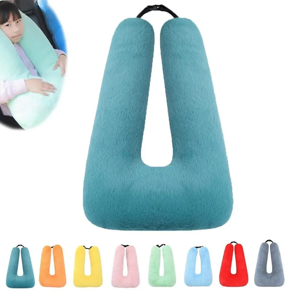 Cute Soft Traveling Car Pillow Head and Body Support Multi-function Roadtrip Pillow Kid Road Trip Pillow