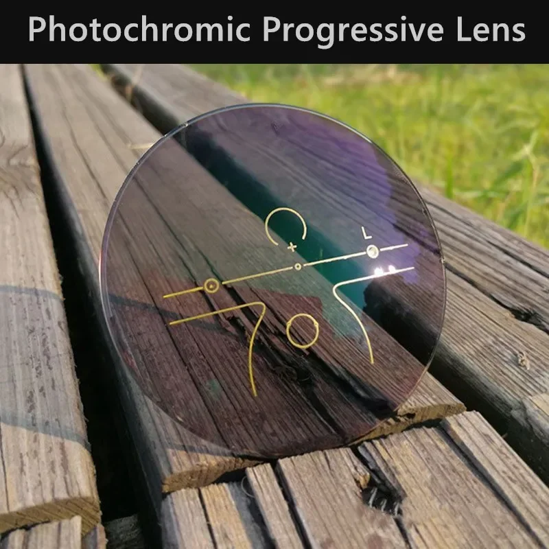 Multi Focus Progressive Photochromic Lens Look Far And Near Myopia Change Color In The Sun