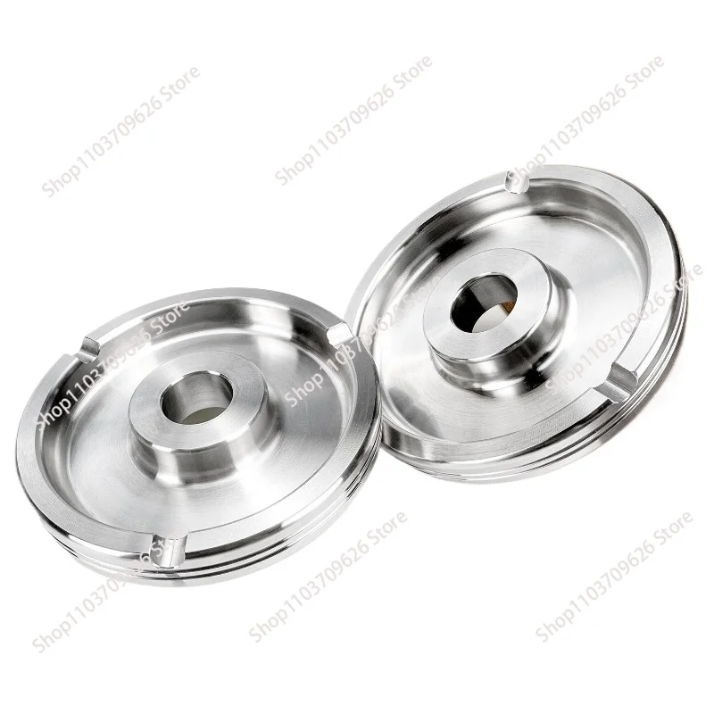 

Пепельница в форме гантели из нержавеющей стали, с маленьким отверстием для противовеса, тренировочное оборудование для гантелей.