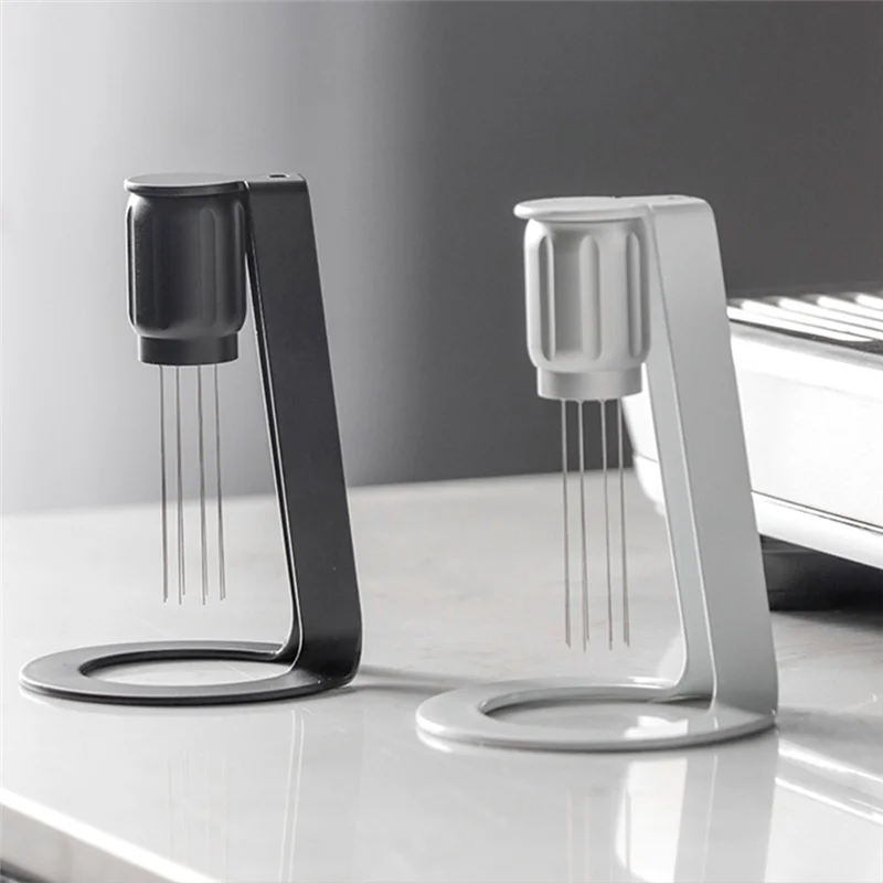 أداة WDT أداة تقليب القهوة المغناطيسية أداة توزيع مسحوق قماش الإسبريسو أداة تقليب القهوة مع حامل ساخن