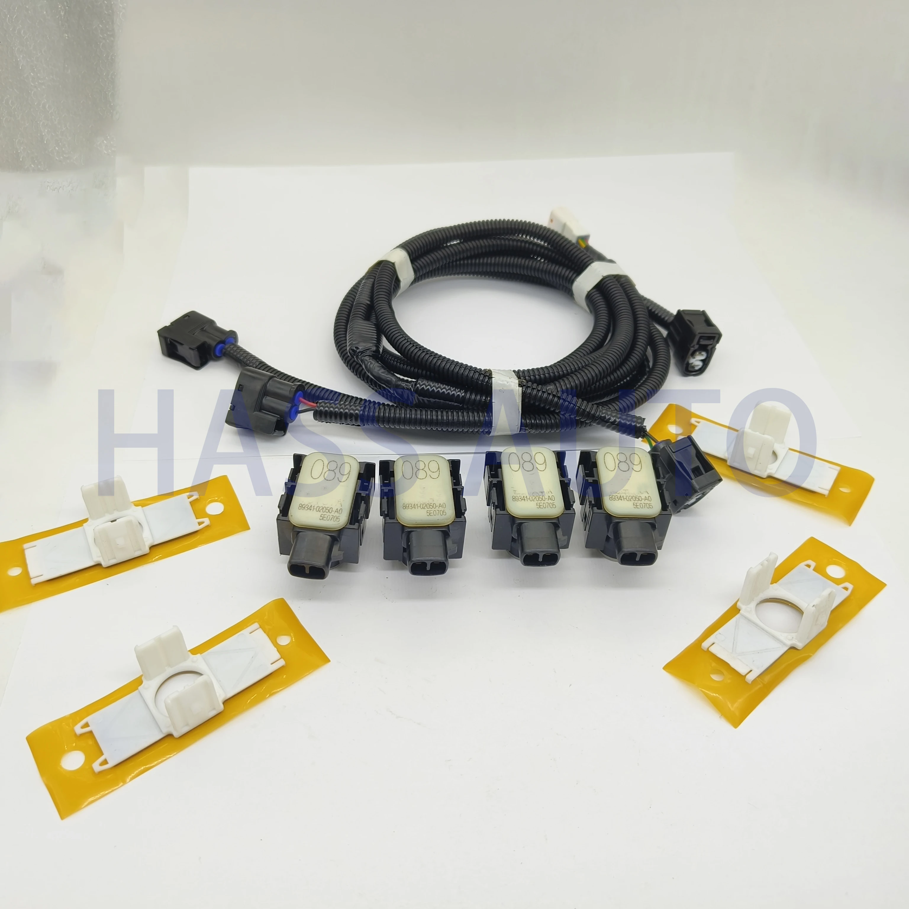 Set Sensor parkir untuk Toyota Carmy versi China Version (089) PDC Sensor parkir Radar warna mutiara putih