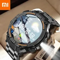 Xiaomi Military Men 360*360 HD Screen Flashlight Health Monitoring Waterproof Heart Rate BT Call Smart Watch For Android IOS