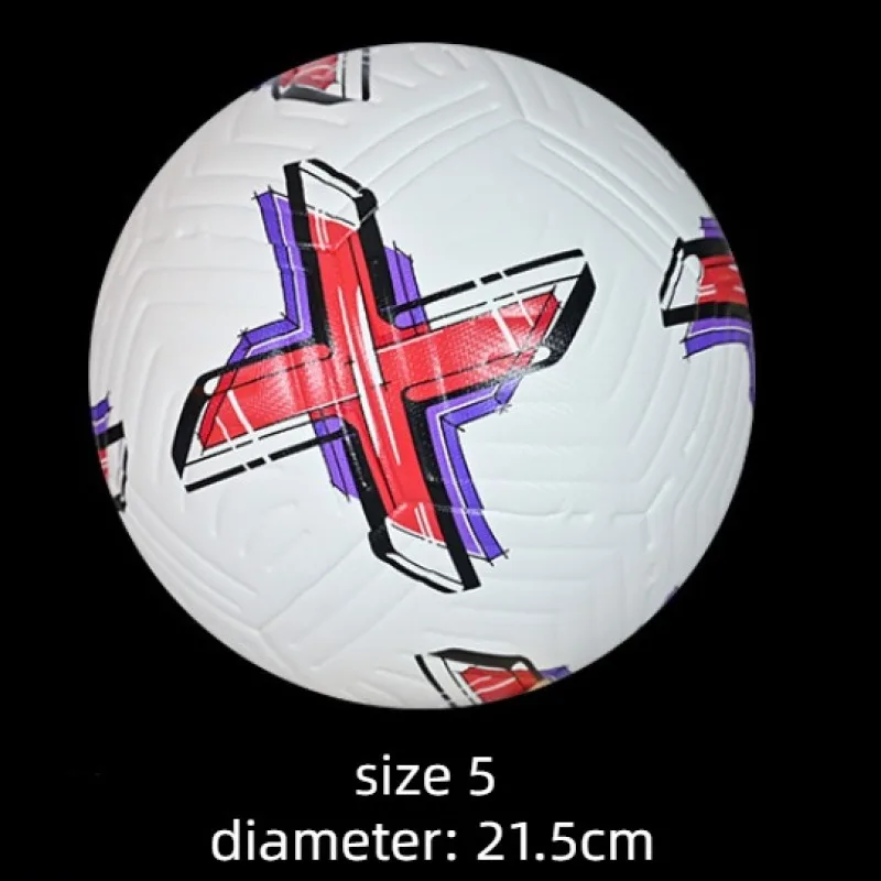 Standard Size 5 Soccer Ball Adults Football PU Adhesive Waterproof Wear-resistant Outdoor Grassland Training Ball Footy Ball