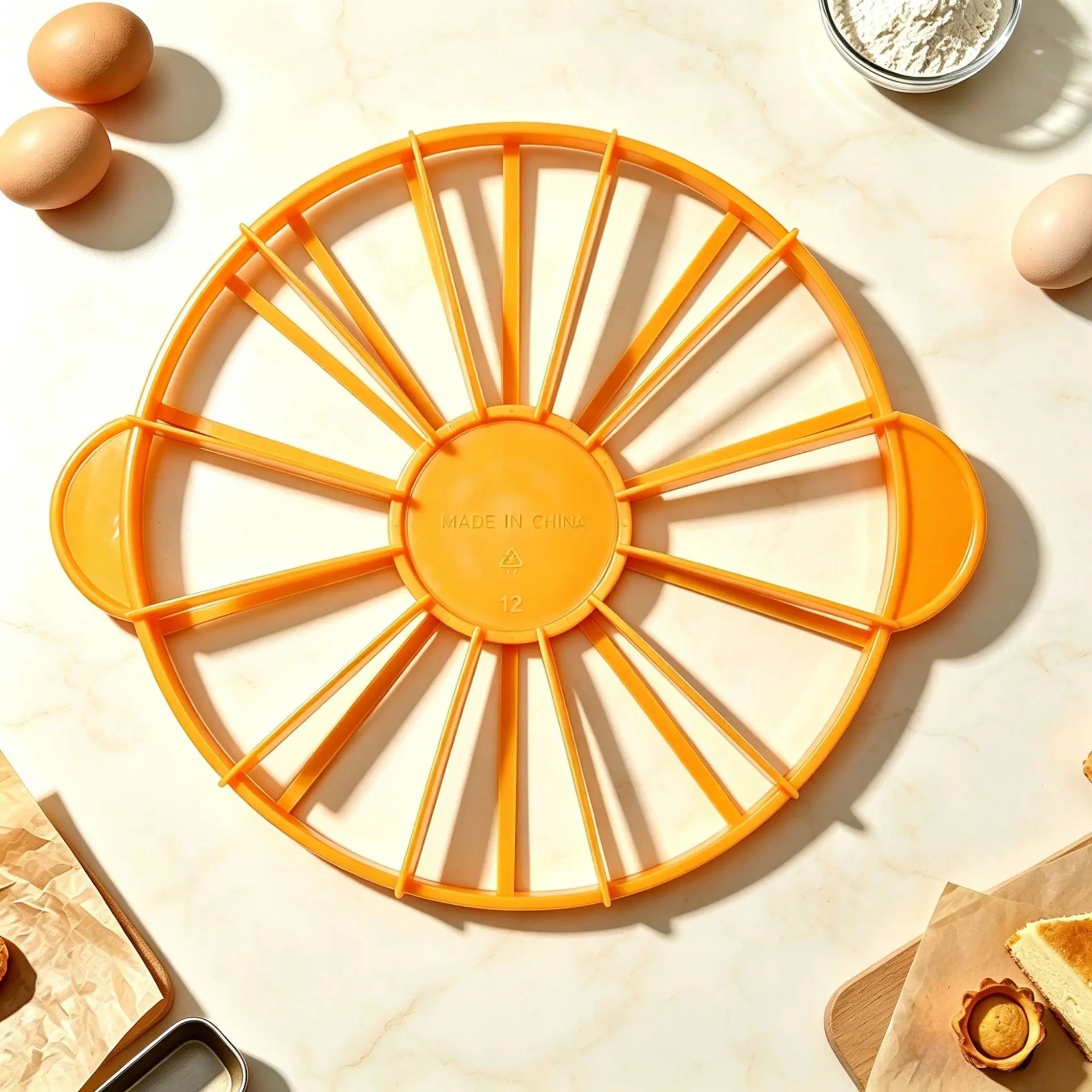 Round Cake Cutter Divider  Cake Layer Separator  10/12 Equal Portion Slicer  Baking Tool  Plastic