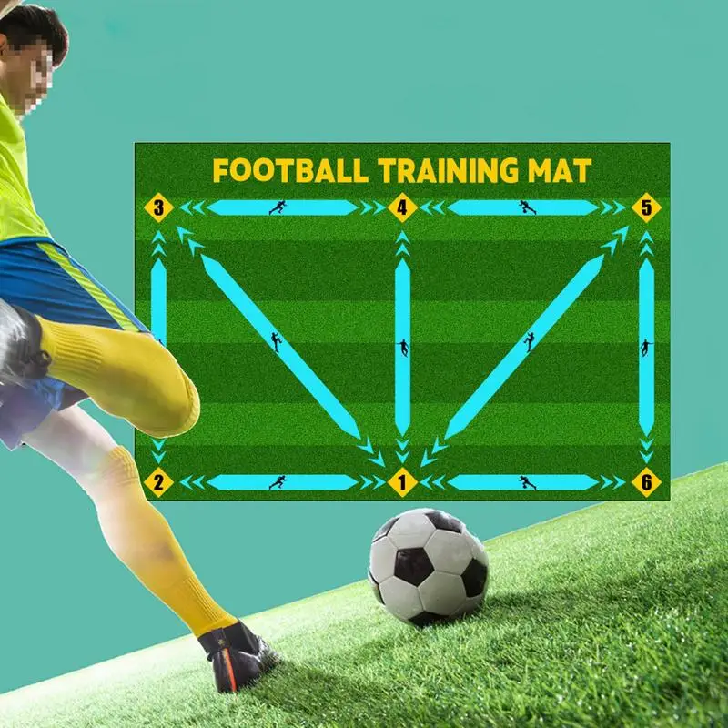 Estera de Entrenamiento de fútbol, esteras de juego de fútbol multiusos, estera de entrenamiento de empeine de agilidad, estera de entrenamiento de fútbol portátil