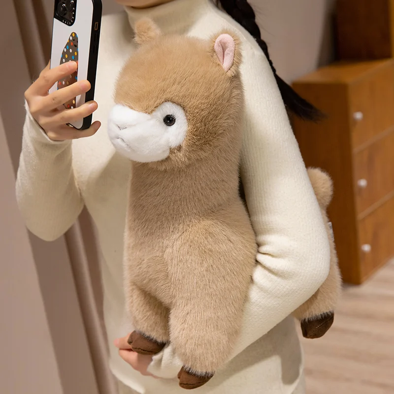 Bel colore soffice alpaca giocattoli di peluche emulativi animali di peluche lama peluche bambola morbida coccolone decorazioni per la casa cuscino ragazza regalo