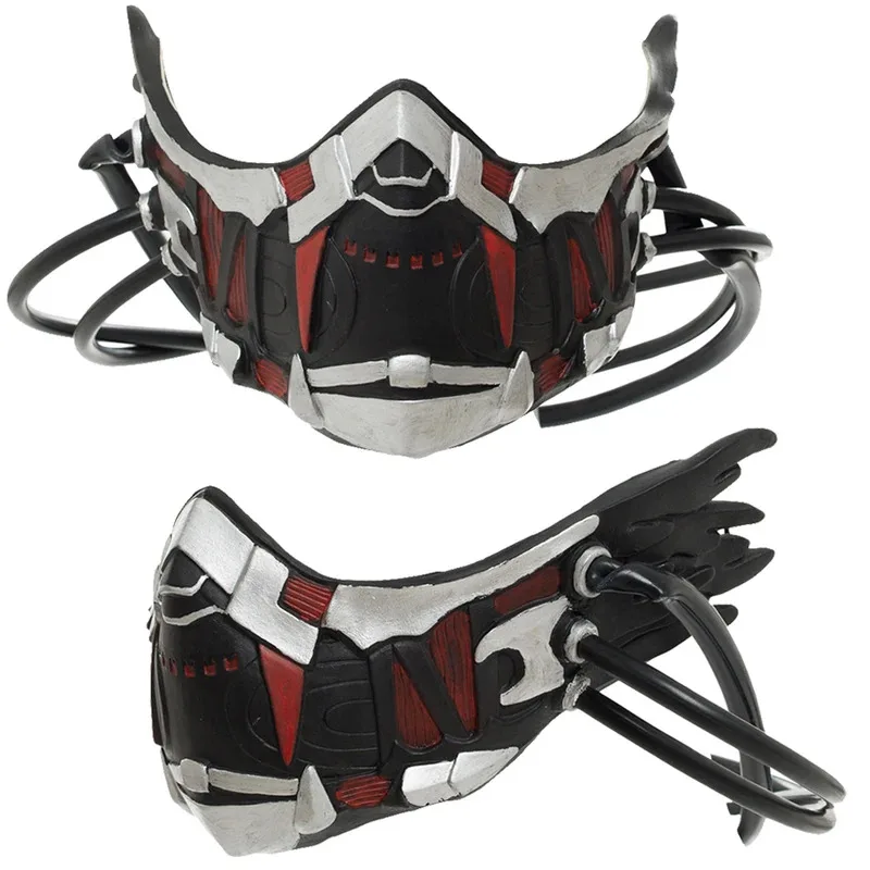 qa156 ميا كارنستين قناع الفم رمز اللعبة الوريد تأثيري حلي اكسسوارات اللاتكس الكبار أغطية الرأس الدعائم لجميع القديسين حفلة تنكرية الاسمية