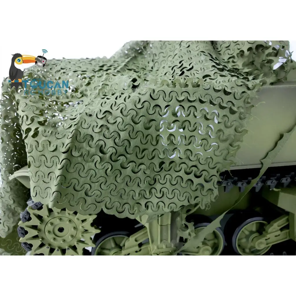 Камуфляжная сеть Henglong 1/16 для танка с дистанционным управлением, военная модель Tiger I Challenger II M1A2 T34 пантера M26 Першинг TH20626
