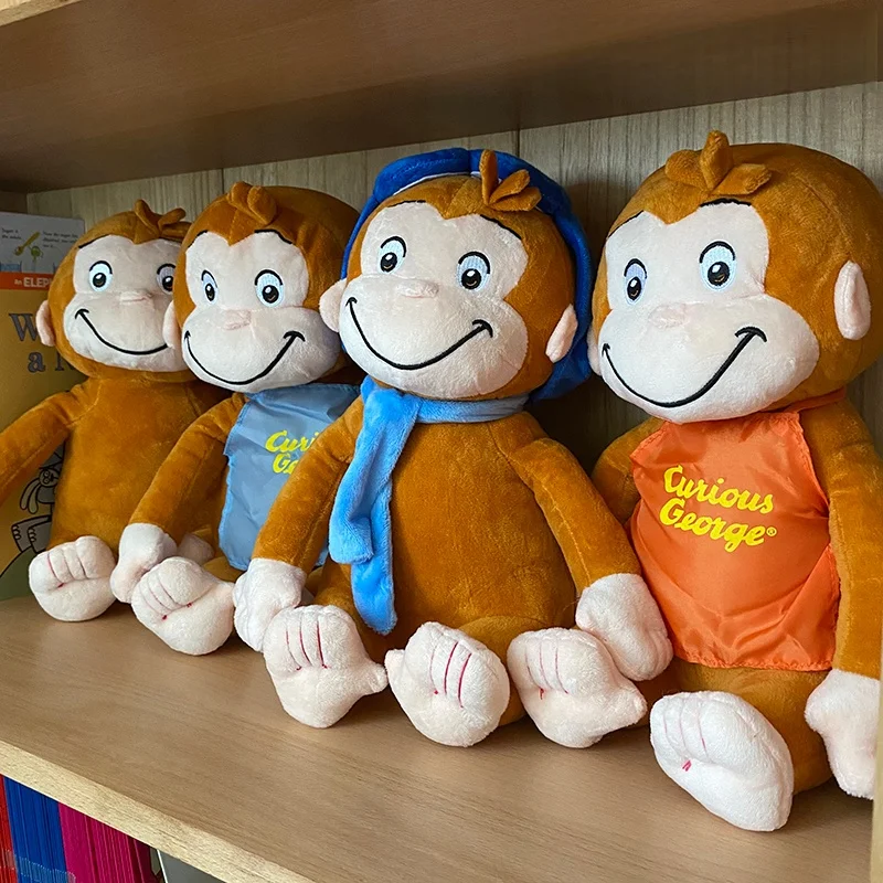 

Книга с картинками Curious George & плюшевая игрушка George The Monkey — кукла-компаньон для детей и праздничный подарок