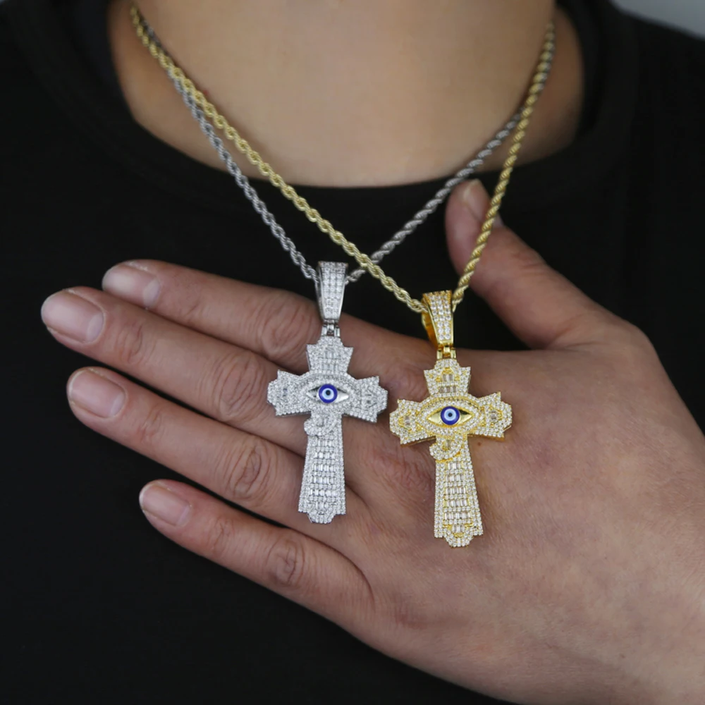 Hip Hop Chain Necklace - Collana con Croce Iced Out da