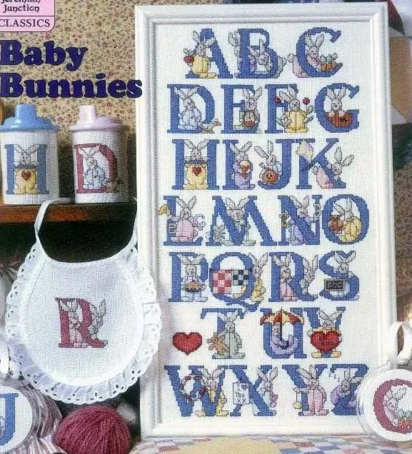 Amxy-美しいクロスステッチキット,美しいアルファベット,動物のウサギ,ウサギ,アルファベットのリスト,辞書文字,最高品質