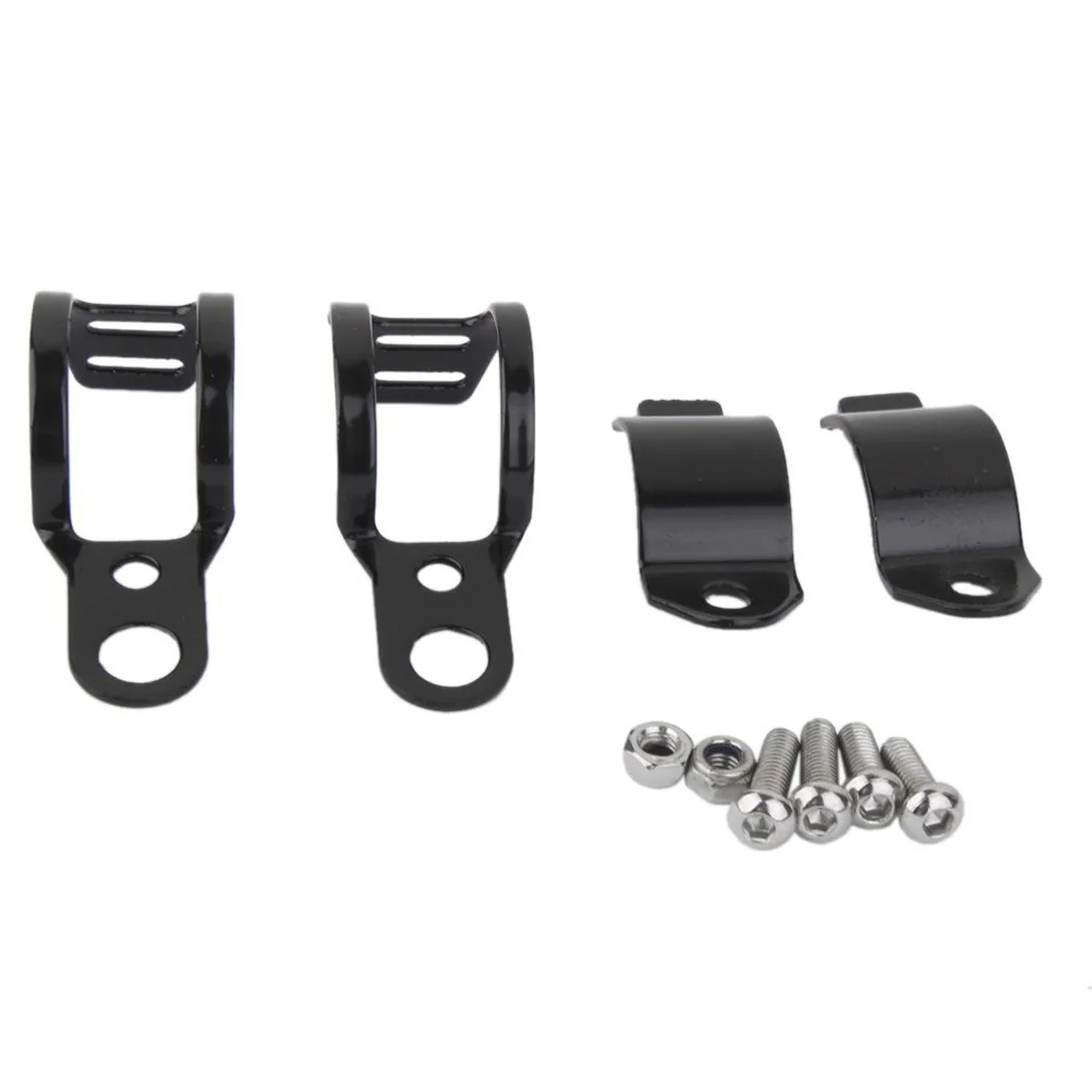 

2pcs Motorcycle Turn Signal Light Mount Bracket Clamp 30-45Mm Fork Tubes Black Universal Mount Brackets Fork Motorcycle