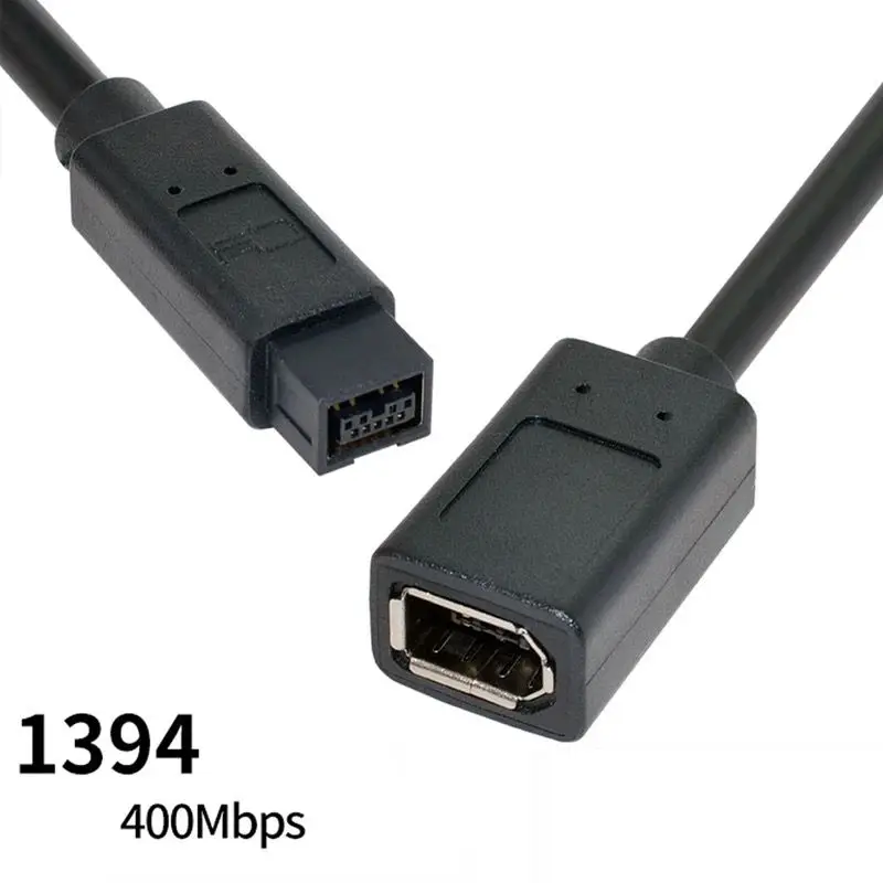 0.2m 1394 Firewire IEEE 6Pin Male to Female Hot Wire 6P Female to 9Pin Male Digital Camera Medical Equipment Adapter Cable