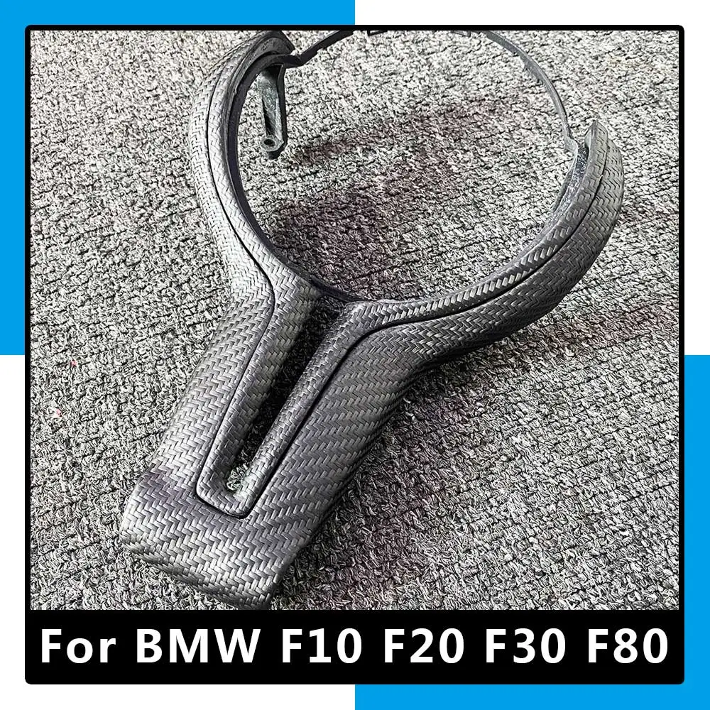 

Dry Carbon Fiber Steering Wheel Trim Cover For BMW M2 F10 F12 F13 F15 F20 F30 F80 F06 M3 M4 X5M X6M Car Accessorie Decoration