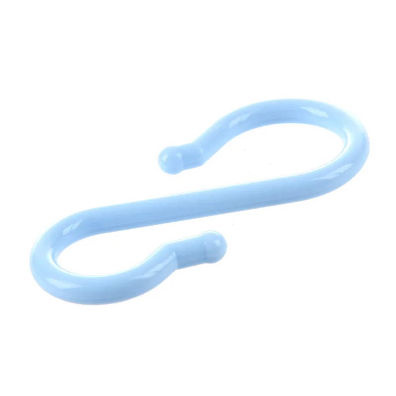 

Maya Blue Plastic Punch Cup Bowl S Shaped Hooks 16 Pcs-AT36